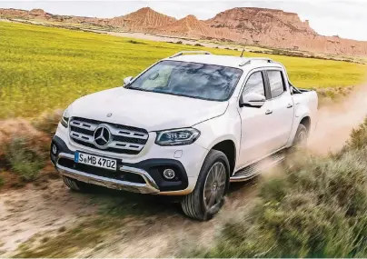  ?? FOTO: DAIMLER ?? Mercedes mischt als erster Premium-Hersteller auf dem Pick-up-Markt mit: Die X-Klasse gibt es seit November 2017 zu kaufen.