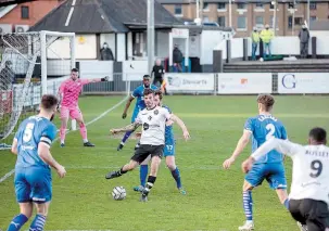  ??  ?? Ryan Upward produced one of his most complete displays of the season to help United beat Chesterfie­ld 2-0 on Saturday. Photo: Darren Woolley.