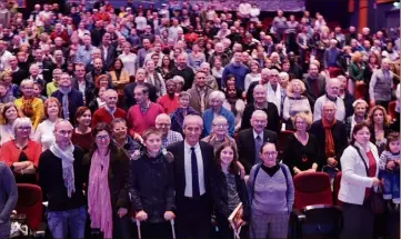  ?? (Photo C. S.) ?? Près de  personnes ont répondu à l’invitation du maire de Toulon. Un record.