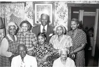  ?? CONTRIBUTE­D PHOTOS ?? The family — pictured in Dayton in 1950 — owned and lived in the former Old Castle on the Hill, which was demolished in 2007. Today, Patricia Smith Griffin is working to build a multicultu­ral center on the property on Jerome Avenue in Dayton.
