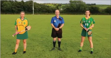  ??  ?? Donard-The Glen’s Roisin Toomey, Con Keddy and Shannagh Goetelen.