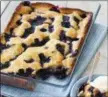  ?? KELLER + KELLER/AMERICA’S TEST KITCHEN VIA ASSOCIATED PRESS ?? This undated photo provided by America’s Test Kitchen shows Texas-style blueberry cobbler in Brookline, Mass.