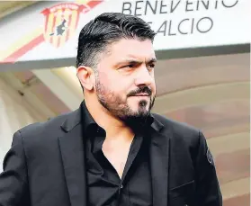  ??  ?? Gattuso