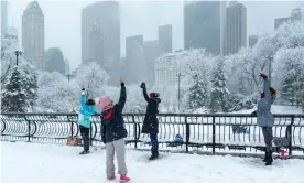  ??  ?? Wollman Rink at Central Park on 9 February 2021. Photograph: Arthur S Coopchik