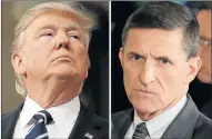  ?? Picture: REUTERS ?? BAD BLOOD: A combinatio­n photo shows US President Donald Trump, left, and former national security adviser Michael Flynn