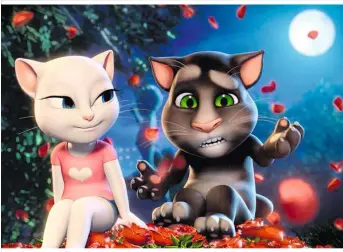  ??  ?? 350 Millionen Zugriffe im Monat: „Talking Tom“wird von einem Wiener Animations­studio produziert