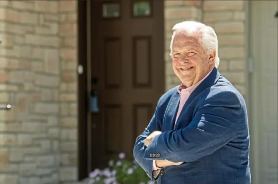  ?? Alexandra Wimley/Post-Gazette ?? F. Lynn Foltz, a Washington County-based independen­t real estate developer, outside of one of his properties in Canonsburg.