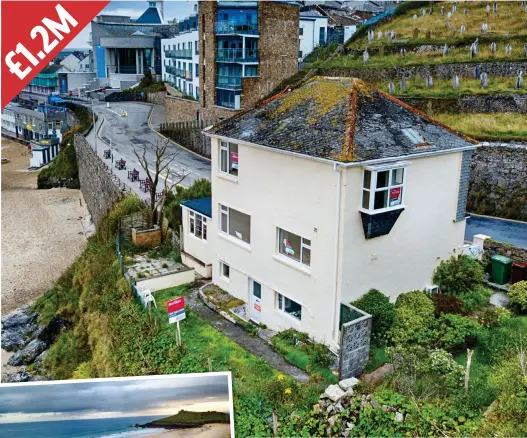  ??  ?? Perfectly placed: Sunset House is in the upmarket resort of St Ives