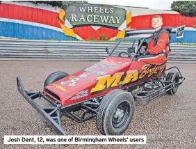  ?? ?? Josh Dent, 12, was one of Birmingham Wheels’ users