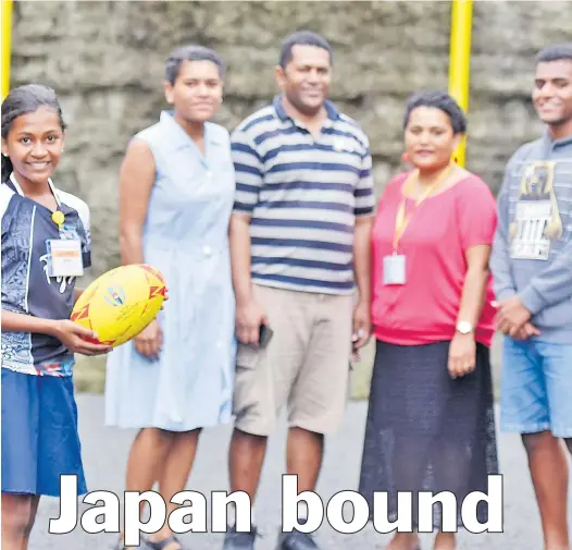  ?? Picture: RAMA ?? The Caucau family in Suva on Friday. From left; Adi Asenaca, Adi Titilia, Ratu Peni, Naomi and Ratu Isireli.