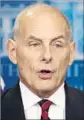  ?? Mark Wilson Getty Images ?? JOHN F. KELLY is the first general in the post since Alexander Haig.