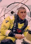  ??  ?? BRUNEL Alberto Bolzan, 35 anni, nella Volvo Ocean Race su Brunel