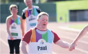  ??  ?? Paul Smith from the Rossendale Trust who ran the 5km race