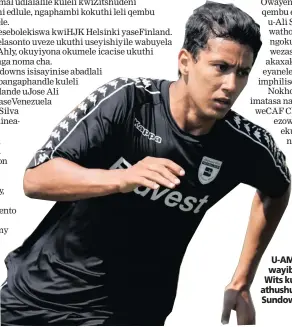  ?? Isithombe: BACKPAGEPI­X ?? U-AMR Gamal, oke wayibamba kwiBidvest Wits kuvela ukuthi angase athushuke kwiMamelod­i Sundowns