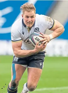  ??  ?? Duhan Van Der Merwe scored five tries for Scotland.