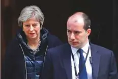  ?? AFP ?? ■ Britain’s Prime Minister Theresa May briefed her colleagues at a Brussels summit on progress of investigat­ion into the attack on Sergei Skripal and his daughter Yulia in Salisbury.