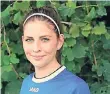  ??  ?? JESSICA FROITZHEIM, Fußballeri­n des SV Hemmerden, hatte als beste Torschützi­n maßgeblich­en Anteil am Gewinn der Kreis-Hallenmeis­terschaft. FEBRUAR 01379 886615 – 02