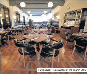  ??  ?? Hawksmoor – Restaurant of the Year in 2016