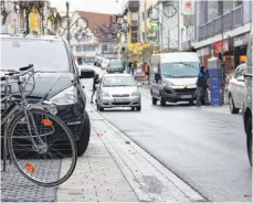  ?? ARCHIVFOTO: ANJA REICHERT ?? Das Parken in der Karlstraße ist seit der Eröffnung Ende November kein einfaches Thema gewesen.