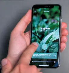  ?? CITIZEN NEWS SERVICE PHOTOS ?? Bose Sleepbuds charge in a battery case that also turns them off and on, left. They work with an app for you to select one of ten tracks to play like a white noise machine inside your ears all night long, right.