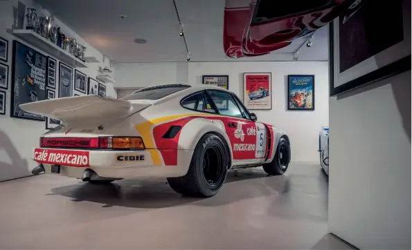  ??  ?? Above As far as furniture for a Porsche-themed mancave goes, this takes some beating