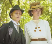  ??  ?? LITERARY GIANT: Keira Knightley, at right and above with Denise Gough, stars as French author Colette, whose first works were published under her husband’s name.