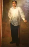  ?? COURTESY OF ALEX OVER ?? ■ Jose B. Laurel Jr. by Fernando Amorsolo at the National Museum of Fine Arts.