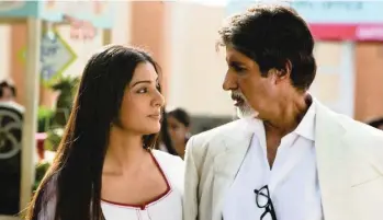  ?? PICTURE: FACEBOOK ?? Amitabh Bachchan and Tabu star in Cheeni Kum.