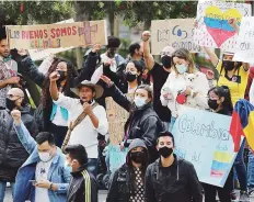  ?? AP ?? CRISIS. La comunidad internacio­nal hizo un llamado al gobierno colombiano para que se garantice el derecho a la protesta y ha condenado los actos de violencia.