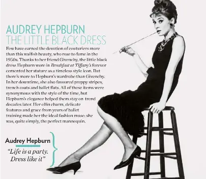 audrey hepburn little black dress quote