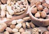  ??  ?? A study of postmenopa­usal women showed that substituti­ng nuts for meat and dairy results in fewer deaths