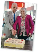  ??  ?? Above right: Ken and Margaret celebratin­g their 60th wedding anniversar­y in 2015.