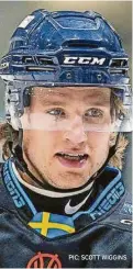  ?? PIC: SCOTT WIGGINS ?? Swedish forward Kim Tallberg