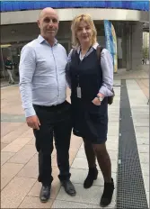  ??  ?? Cllr Mick Roche and Liadh Ní Riada at the EU parliament.