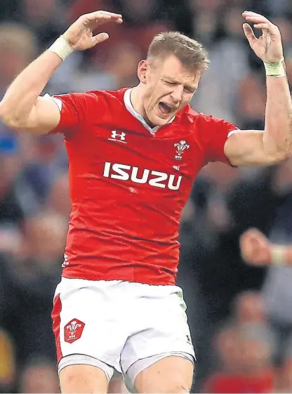  ??  ?? Wales’ Dan Biggar played the game against France apparently in the midst of an 80-minute tantrum.