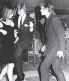  ?? @dandyinasp­ic ?? Talitha dancing at a Rome nightclub with Michael York and Rudolf Nureyev, 1966