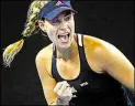  ?? DPA-BILD: WU HONG ?? Ballt die Siegerfaus­t: Angelique Kerber