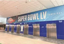  ?? COURTESY TPA AIRPORT ?? Tampa Internatio­nal Airport (TPA) is awaiting Super Bowl LV fans.