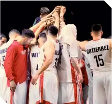  ?? FOTO: TWITTER ?? La Selección Mexicana de Baloncesto se prepara para los JCYC. /