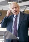  ??  ?? Acusacione­s.
Boris Johnson, ministro de Exteriores de RU, aseguró que Rusia almacena gas neurotóxic­o.