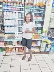  ?? Pictures: SUPPLIED ?? Amalaini Senirosi of Votulaevu Nadi at Consumers Supermarke­t in Namaka.