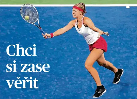  ?? Foto: Getty Images ?? Vyřadila Venus Karolína Muchová v úvodním kole zvítězila 6:3, 7:5 nad starší ze sester Williamsov­ých.