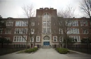  ?? LUCAS OLENIUK/TORONTO STAR ?? Eastern Commerce Collegiate, at Danforth and Jones Aves., has 329 students but room for 1,146, putting it among the least well-utilized schools in the city. It’s not known which schools will eventually close.