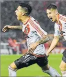  ?? FOTO: AP ?? Scocco celebra un gol con Auzqui