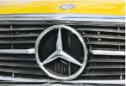  ??  ?? Less chrome than the preceding W113 SL, but radiator grille is still dominated by a huge three-pointed star.