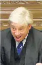  ??  ?? The Chancellor’s jibes continued until John Bercow lost patience