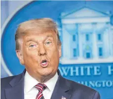  ?? FOTO: CHRIS KLEPONIS/IMAGO IMAGES ?? Verliert zunehmend an Rückendeck­ung in den eigenen Reihen: US-Präsident Donald Trump.