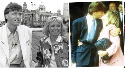  ??  ?? Early days: Hosts Richard and Judy starting work in 1988 Cleared: A kiss after that shopliftin­g case