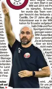  ?? ?? Nationaltr­ainer Felix Sanchez will mit seiner Mannschaft auf höchstem Niveau mithalten.