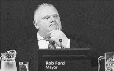  ?? MICHELLE SIU/ THE CANADIAN PRESS ?? Despite controvers­y after controvers­y, Mayor Rob Ford remains popular in Toronto’s suburbs.